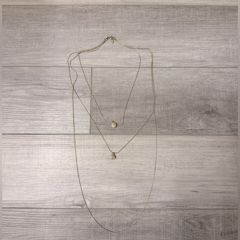 Express three tiered gold statement necklace - Picture 3 of 4